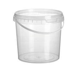 Ведро+крышка 1л прозрачное (D120х95мм) ВЗЛП (150ту)