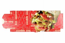 Короб под шаурму/роллы крафт (231х70х30мм) BON APPETIT (50шт)(400ту)