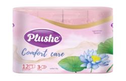 Туалетная бумага 3-слойная Плюше Комфорт (12рул) (12ту)