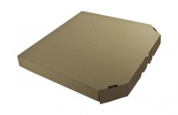 Коробка для пиццы 400х400мм микрогофра бурая (50ту)