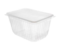 Контейнер прямоуг. с крышкой 1,5л (186х132х98мм) Юпласт (100шт) (500ту)