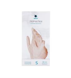 Перчатки виниловые неопудренные Сейфити S прозрачные 3,9гр (100шт) (1000ту)