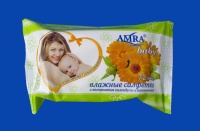 Салфетки влажные Амра (72шт) (9ту)