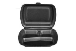 Ланч-бокс ЛБ-3 черный (248х204х35мм) Алькор-Упак (100ту)