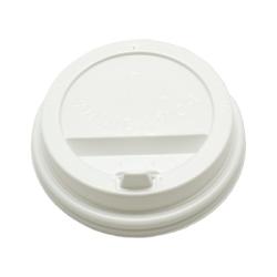 Крышка для стакана Д-90мм 0,350л КАШТАН с откидным питейником белая (100шт) (2000ту)