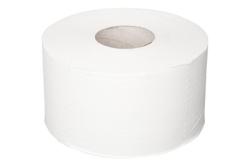 Туалетная бумага для диспенсера 2-слойная белая Плюше Professional (150м) (12ту)