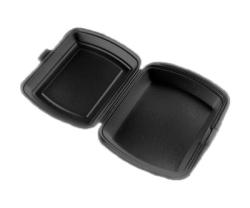 Ланч-бокс ЛБ-1 черные (250х205х40мм) Алькор-Упак (100ту)