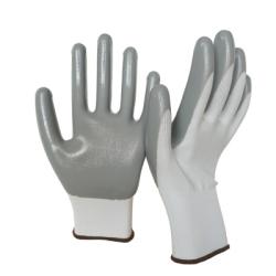 Перчатки нейлоновые с нитриловым обливом (12пар) 