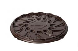 Дно тортницы УК-278Н (D165х100мм) круглое коричневое Каштан (420ту)