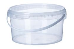 Ведро+крышка 3,4л прозрачное (D182х175мм) ВЗЛП (50ту)