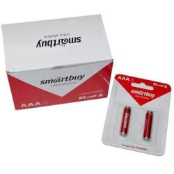 Батарейка SmartBuy AАА/LR03 мизинчиковая щелочная блистер 2шт (24ту)