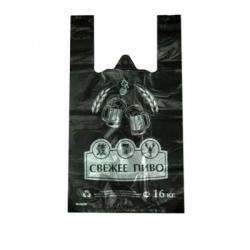 Пакет майка БНК 27х49см Пиво 5гр черный ПНД (500шт) (3000ту)