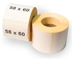 Термоэтикетки 58х60мм 500шт втулка 41мм белые матовые ТОП КБК (64ту)