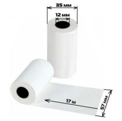 Кассовая термолента для эквайринга 57х35мм 17м втулка 12мм Турция (14шт) (280ту)
