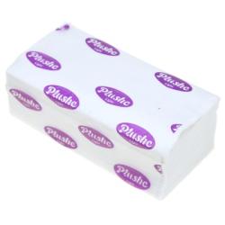 Полотенца бумажные V-сложение Плюше (227,5х225мм) 2 слойные Спасибо 200л (12ту)