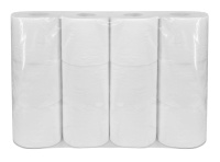 Туалетная бумага 3-слойная белая Плюше Professional 15м (12рул) (12ту)