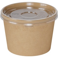 Супник крафт 0,520л с крышкой (D102х75) 1EA (25шт) (550ту)