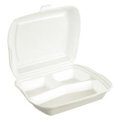 Ланч-бокс ЛБЕ-3 белые (250х210х65мм) Альпина (100ту)