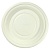 Тарелка биоразлагаемая Д-180мм круглая из кукурузного крахмала кремовая (50шт) (500шт)