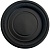 Тарелка биоразлагаемая Д-230мм круглая из кукурузного крахмала черная (50шт) (350шт)