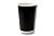 Стакан бумажный 0,400л Д-90мм двухслойный ВИРИДО для горячего черный (15шт) (240ту)