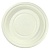 Тарелка биоразлагаемая Д-180мм круглая из кукурузного крахмала кремовая (50шт) (500шт)